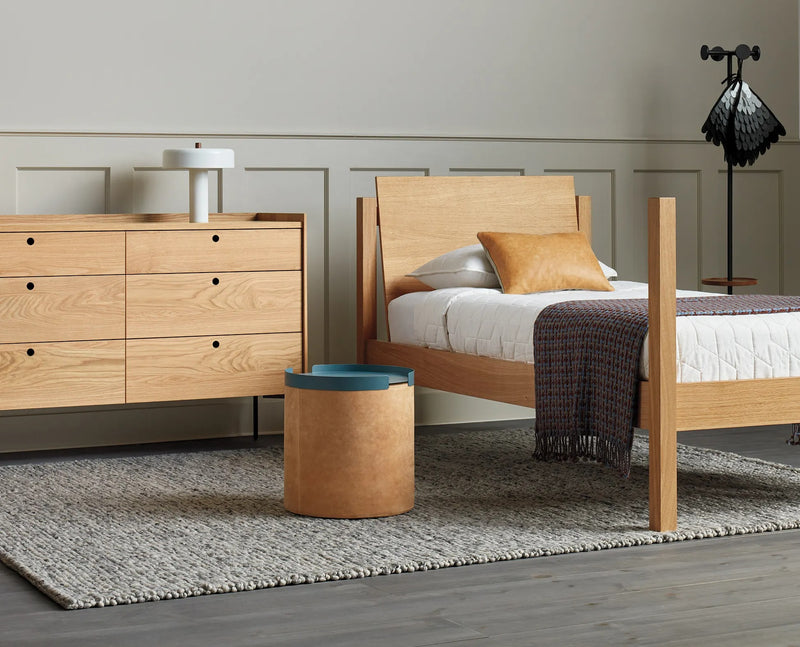 Peek 6 Drawer Dresser in Dark Olive - Angle 2