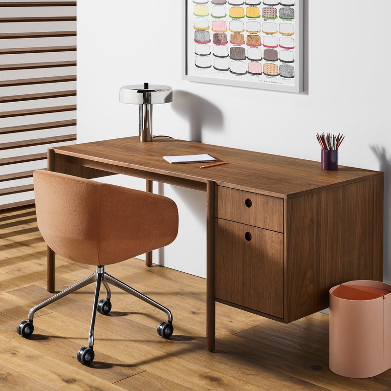 Cursive Desk in Walnut - Angle 2