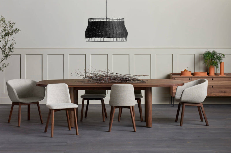 Chip Chair in Camp Charcoal / Walnut - Angle 2