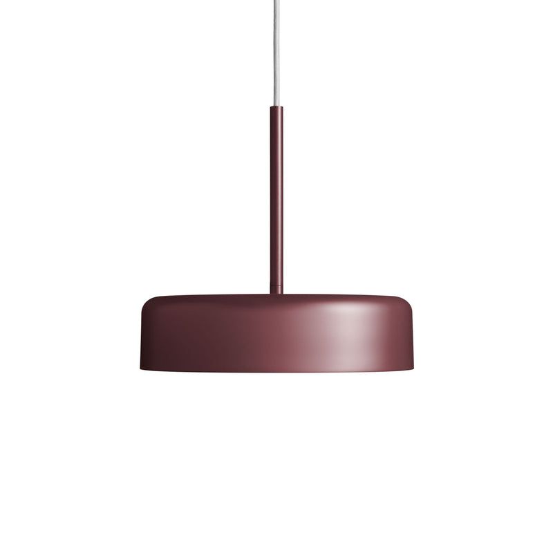 Bobber Small Pendant Light in Oxblood - Angle 1