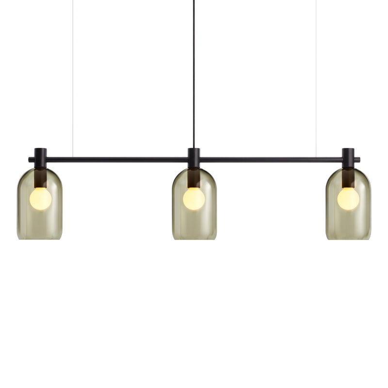Bub Chandelier in Olive - Angle 1