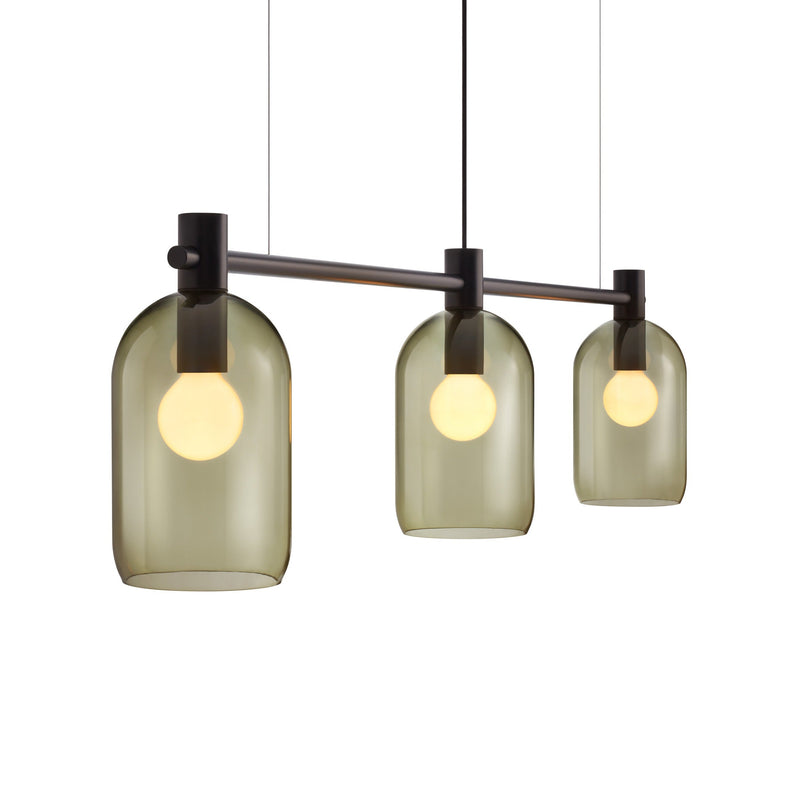 Bub Chandelier in Olive - Angle 2