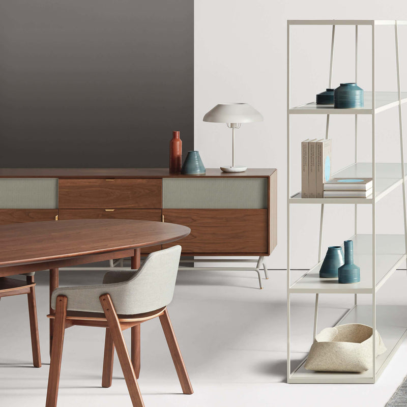 Dang 2 Door / 2 Drawer Console in White - Angle 2