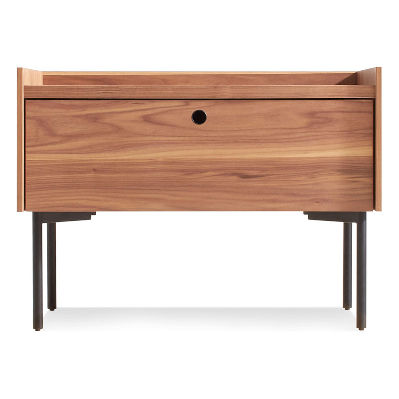 Peek Nightstand in Rustic Walnut - Angle 1