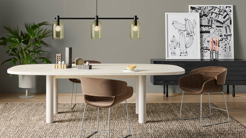 Racer Chair in Coffee Velvet - Angle 2
