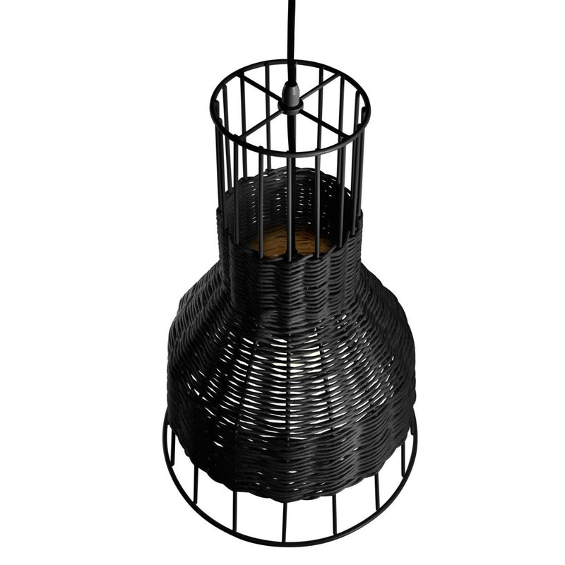 Laika Small Pendant Light in Black - Angle 2