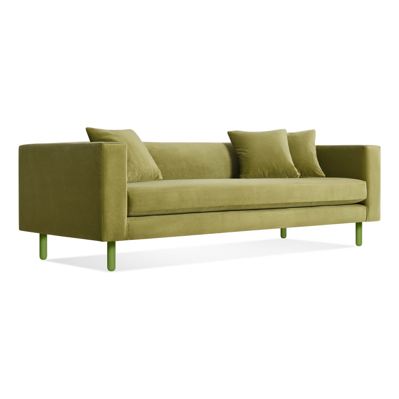 Mono 83" Sofa in Loden Velvet - Angle 2