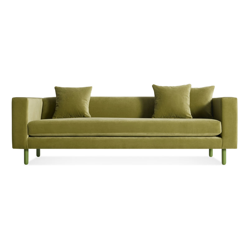 Mono 83" Sofa in Loden Velvet - Angle 1