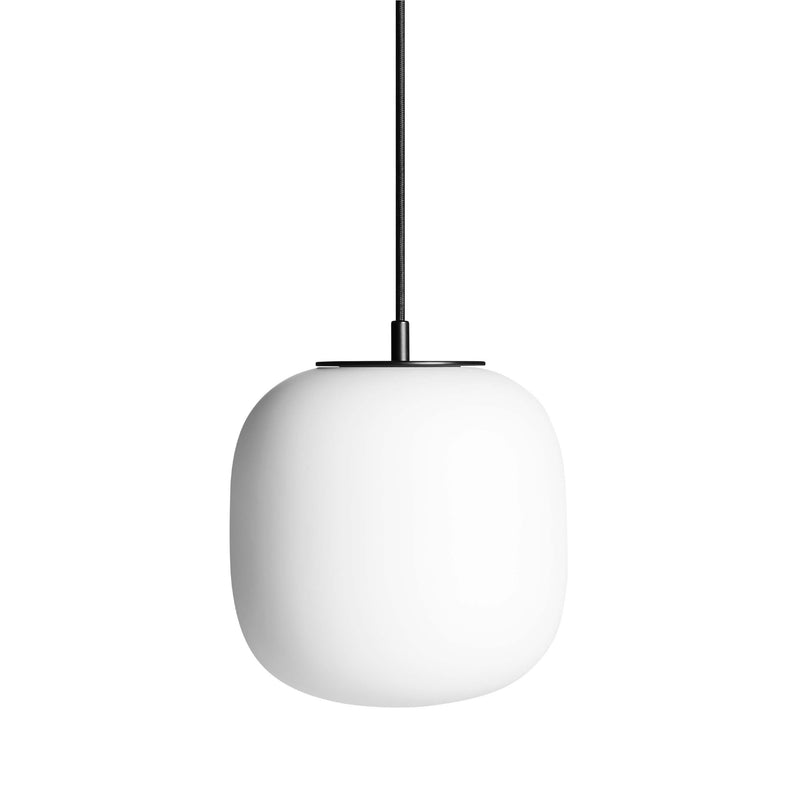 Midwinter Small Pendant Light in Opaque Glass - Angle 1