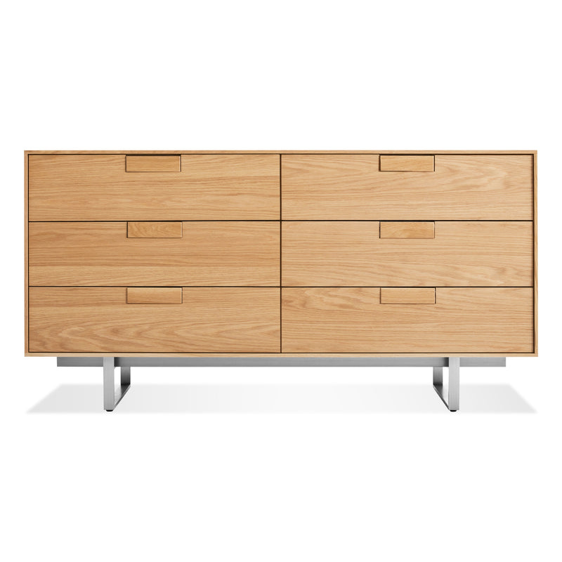 Series 11 6 Drawer Dresser in White Oak - Angle 1