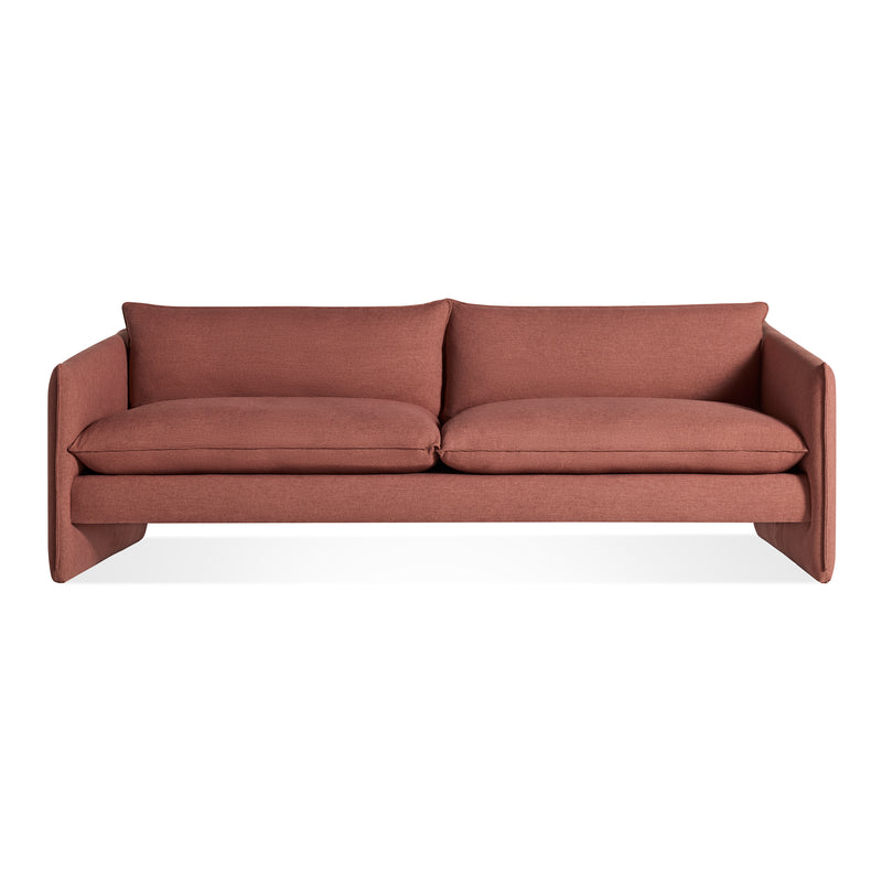 Softmore 96" Sofa in Maharam Mode in Caramelized - Angle 1
