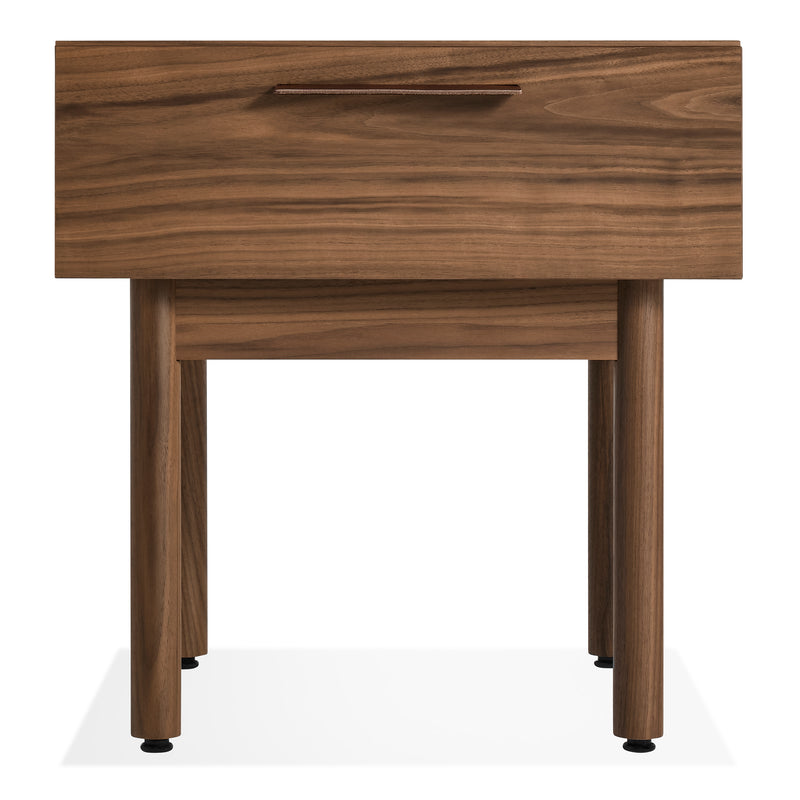 Shale Nightstand in Walnut - Angle 1