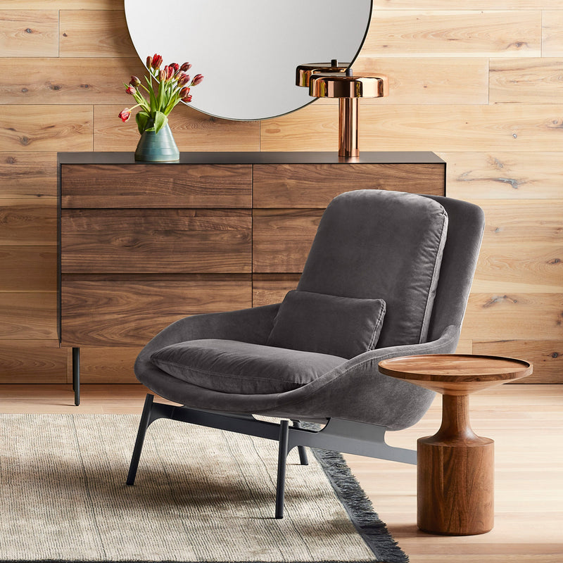 Field Lounge Chair in Maharam Mode in Yucca - Angle 2
